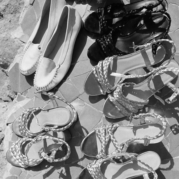 Used Maryam Nassir Zadeh X J.Crew braided block-heel sandals - Picture 4 of 10